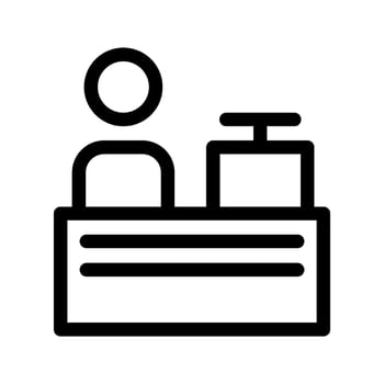 Cashier Icon Vector Symbol Design Illustration