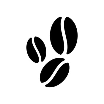 Coffee Bean Icon Vector Symbol Design Illustration