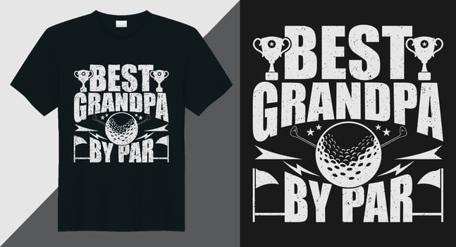 Best grandpa by par Golf t-shirt design vector
