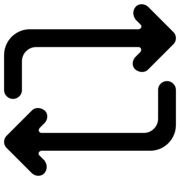 continuous arrow vector icon