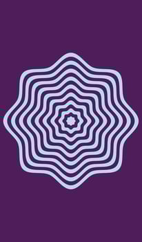 Circular pattern design element shape in the form of a mandala. Vector illustration.