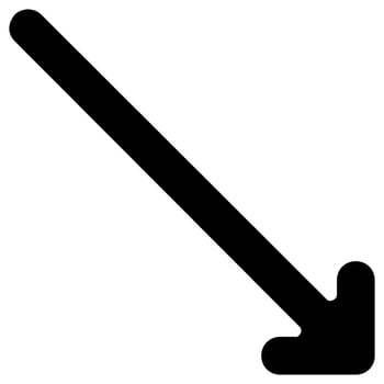 right down arrow vector icon