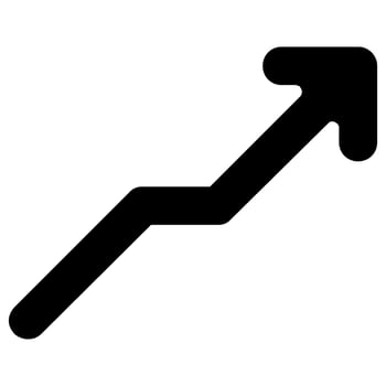 rise arrow vector icon