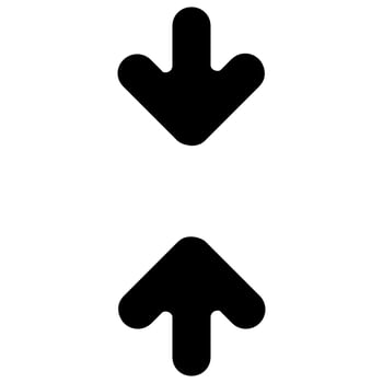 vertical contract arrow vector icon