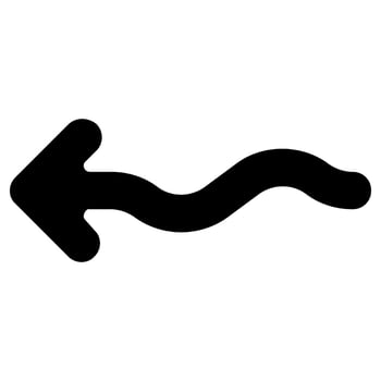 zigzag left arrow vector icon