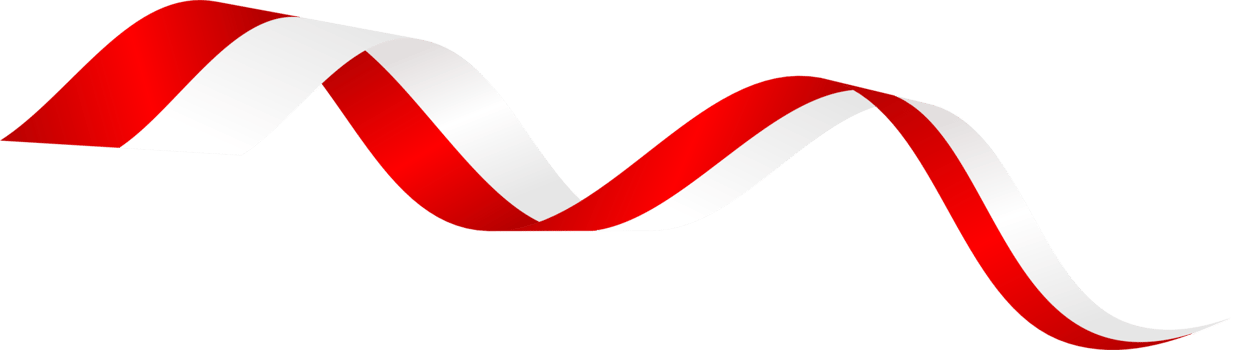 Indonesian flag ribbon, Indonesia flag ribbon red white transparent png