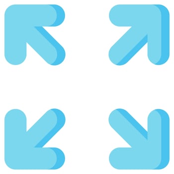 fullscreen arrow vector flat icon