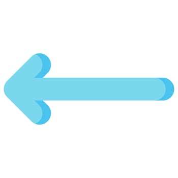 left arrow vector flat icon