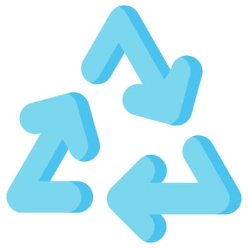 recycle arrow vector flat icon