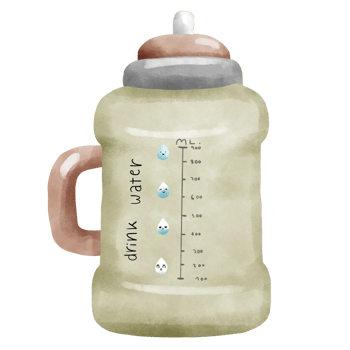 Water jug wellness png