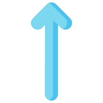 up arrow vector flat icon