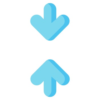 vertical contract arrow vector flat icon
