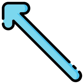 left up arrow vector filled icon