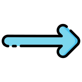 right arrow vector filled icon