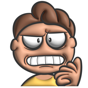 Confused me gesture 3d png
