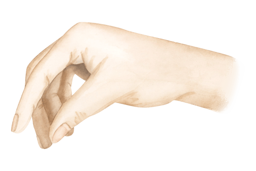 Watercolor human hand in holding pose illustration for chess game designs png