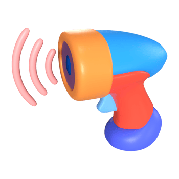 Barcode Scanner 3D Illustration Icon png