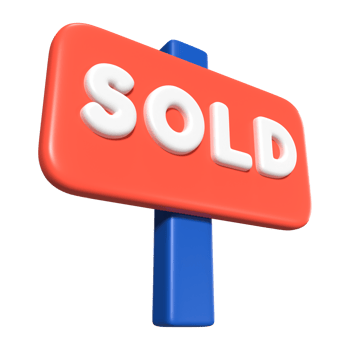 Sold 3D Illustration Icon png