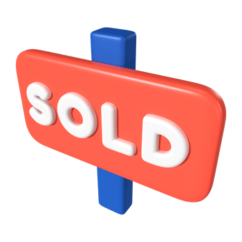 Sold 3D Illustration Icon png
