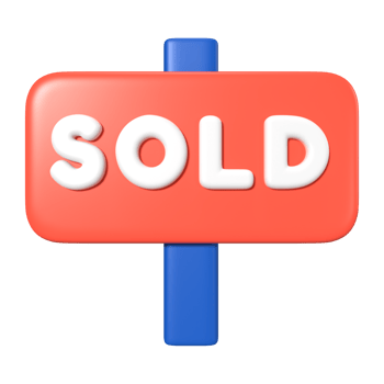 Sold 3D Illustration Icon png