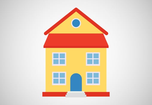 House or home design template vector illuistration