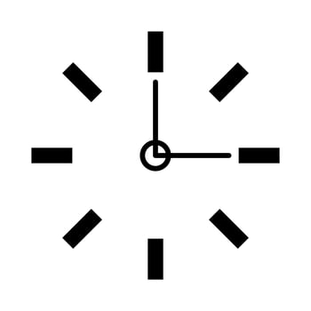 Modern clock logo. Time icon. Vector. vector