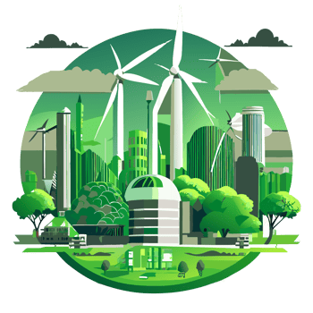 Green energy ecology concept. png