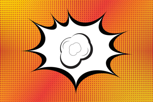 Comic Style Sun Ray Zoom Speed Line abstract background vector