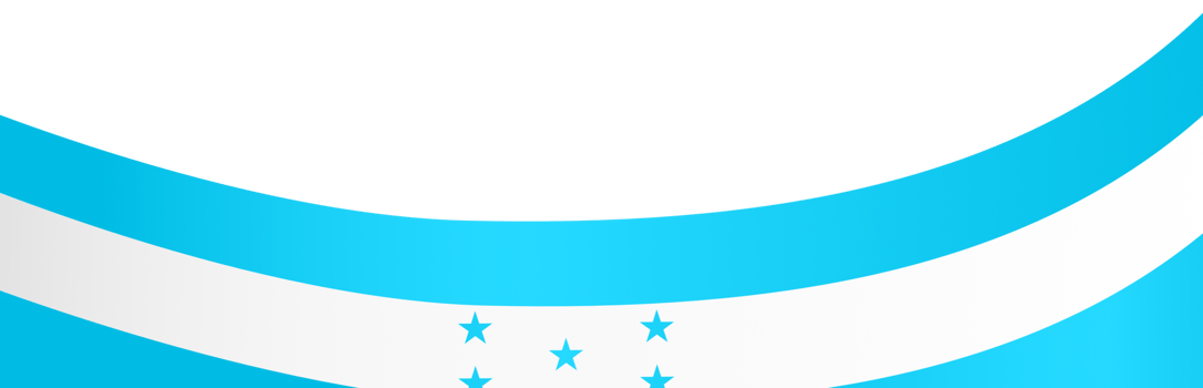 Honduras  flag wave isolated on png or transparent background