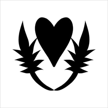 love ornament illustration, valentines day ornament, love icon design with attractive kha carving for valentines celebration vector