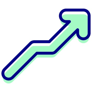 rise arrow vector icon