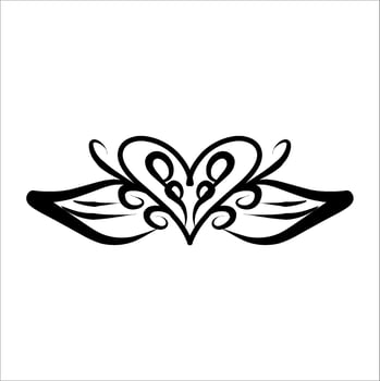 love ornament illustration, valentines day ornament, love icon design with attractive kha carving for valentines celebration vector