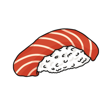 Fresh Salmon sushi png