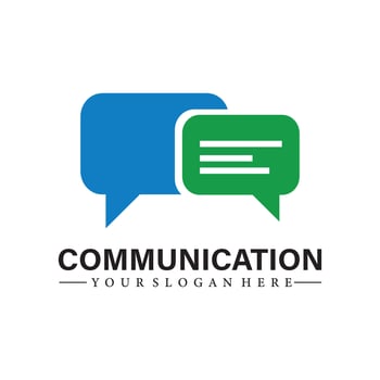 Creative Chat Concept Logo Design Template vector