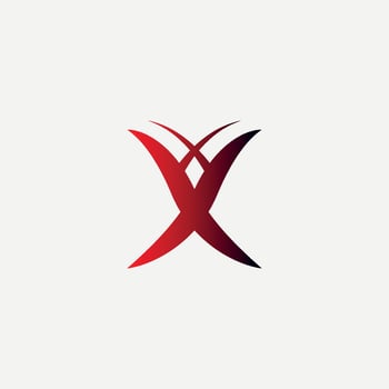 X Letter Logo Design vector