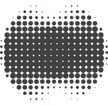 Circle dots with halftone pattern. Round gradient background. Elements with gradation points texture. Abstract geometric shape png