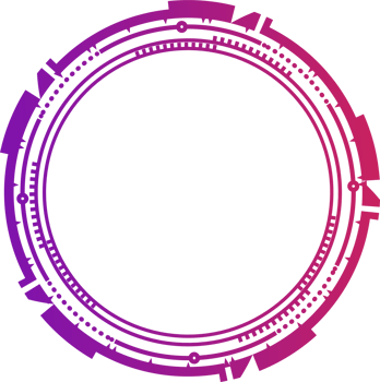HUD futuristic element. Abstract optical neon aim. Circle geometric shape for virtual interface and games. Camera viewfinder for sniper weapon. png