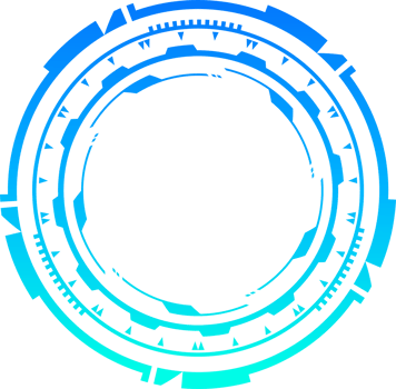 HUD futuristic element. Abstract optical neon aim. Circle geometric shape for virtual interface and games. Camera viewfinder for sniper weapon. png