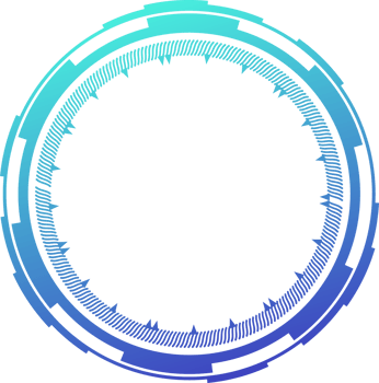 HUD futuristic element. Abstract optical neon aim. Circle geometric shape for virtual interface and games. Camera viewfinder for sniper weapon. png