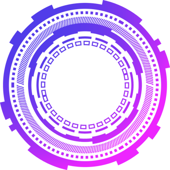 HUD futuristic element. Abstract optical neon aim. Circle geometric shape for virtual interface and games. Camera viewfinder for sniper weapon. png