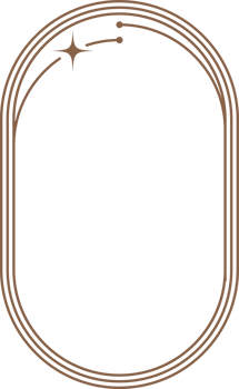 Aesthetic frame shape. Outline minimal graphic elements with stars. Abstract boho arch with sparkles. Trendy geometric template for poster and story. png
