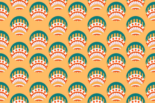 Vector seamless pattern design for fabrics, rugs, ornaments, textiles, decorations, wallpaper