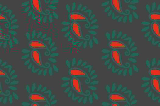 Seamless pattern of Ikat, traditional seamless pattern, black background, Aztec style, embroidery, abstract, vector, design illustration for texture, fabric, print. vector