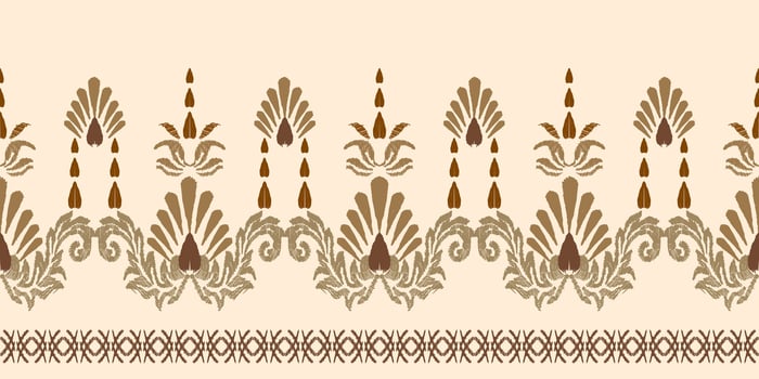 Abstract ethnic ikat background. Ethnic seamless pattern in tribal. Fabric Mexican style. Design for wallpaper, vector illustration, fabric, clothing, carpet, textile, batik, embroidery.