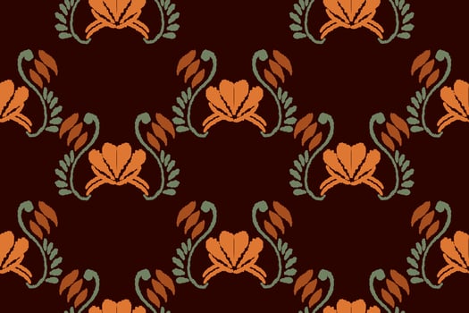 Abstract ethnic ikat background. Ethnic seamless pattern in tribal. Fabric Mexican style. Design for wallpaper, vector illustration, fabric, clothing, carpet, textile, batik, embroidery.