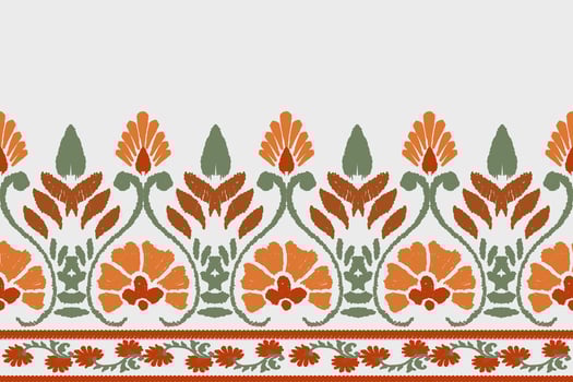 Abstract ethnic ikat background. Ethnic seamless pattern in tribal. Fabric Mexican style. Design for wallpaper, vector illustration, fabric, clothing, carpet, textile, batik, embroidery.