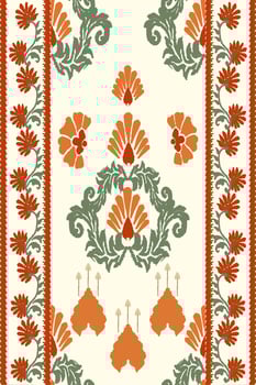 Ikat paisley seamless pattern, traditional seamless pattern, pale yellow background, aztec style, embroidery, abstract, vector, design illustration for texture, fabric, print. vector