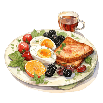 Healthy breakfast is useful for everyone. png