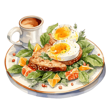 Healthy breakfast is useful for everyone. png
