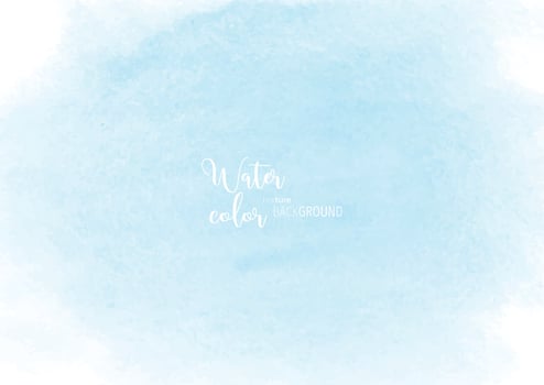 Blue sky watercolor texture background vector